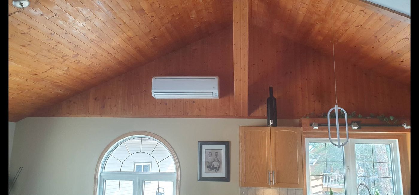 Indoor mini-split — vaulted ceiling