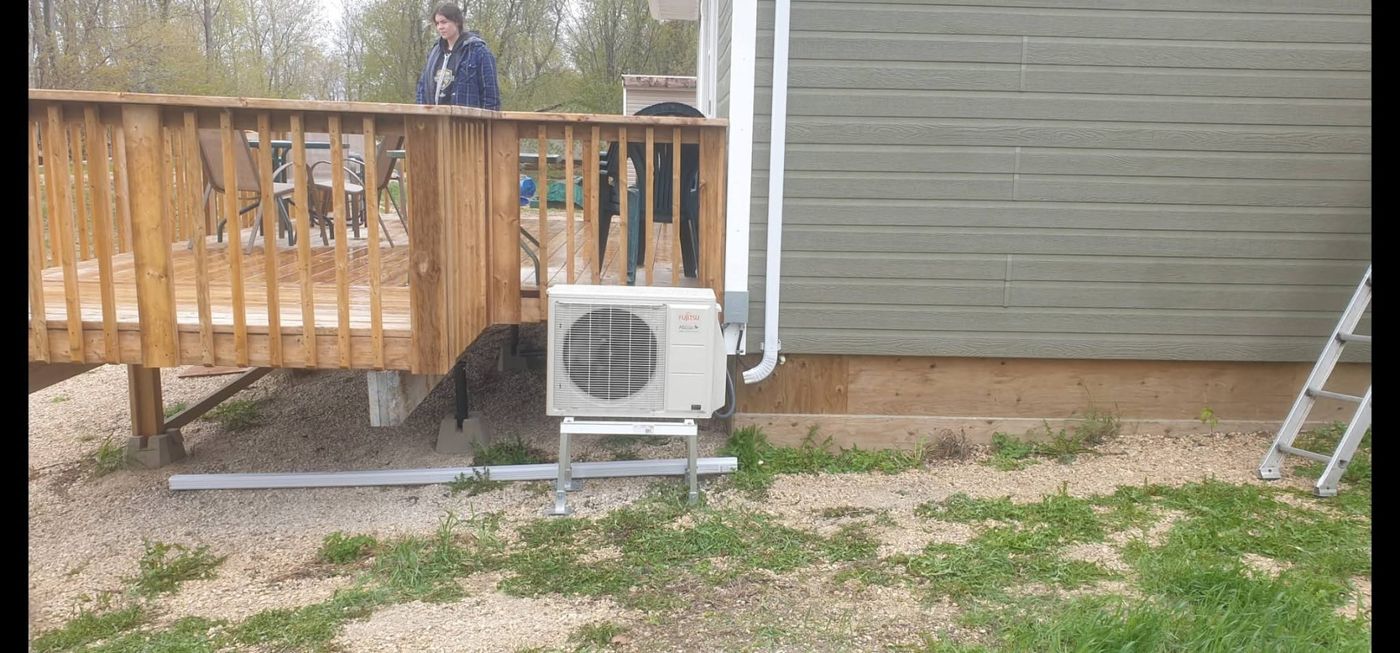 Outdoor unit install — new build